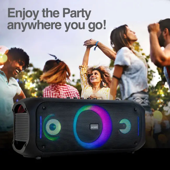 ARGOM RAVE 75 - ALTAVOZ BT CON LUCES LED 80W RMS COLOR NEGRO-3