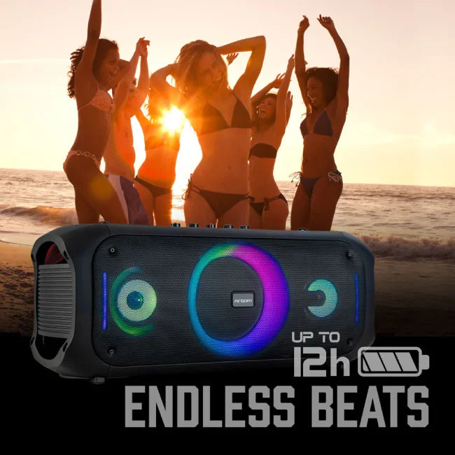 ARGOM RAVE 75 - ALTAVOZ BT CON LUCES LED 80W RMS COLOR NEGRO-6