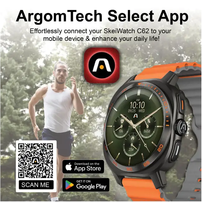 SKEIWATCH ARGOM C62 NEGRO - PANTALLA AMOLED 1.53", 2 CORREAS, RESISTENCIA 1ATM-20