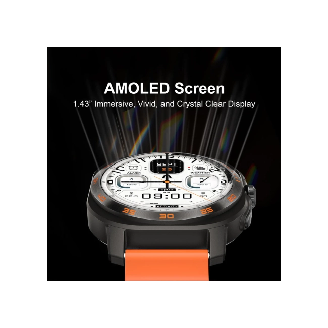 SKEIWATCH ARGOM C62 NEGRO - PANTALLA AMOLED 1.53", 2 CORREAS, RESISTENCIA 1ATM-2
