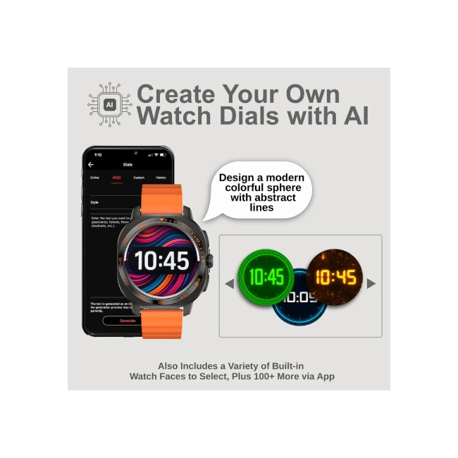 SKEIWATCH ARGOM C62 NEGRO - PANTALLA AMOLED 1.53", 2 CORREAS, RESISTENCIA 1ATM-5