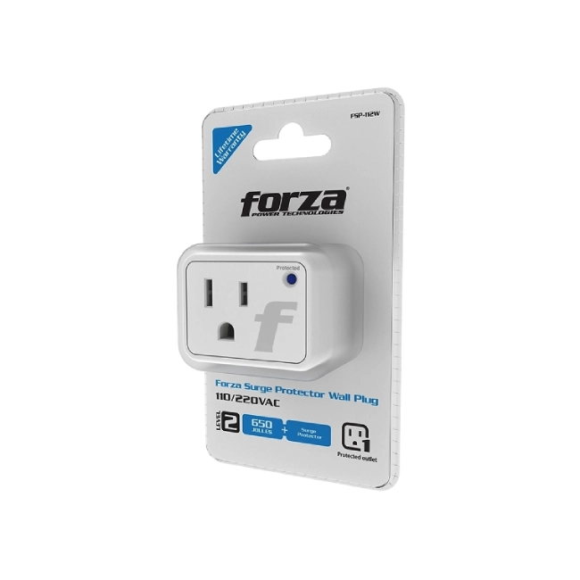 Forza - Surge protector - AC 110/220 V - 1 Tomas de Corriente - Wall Plug-2