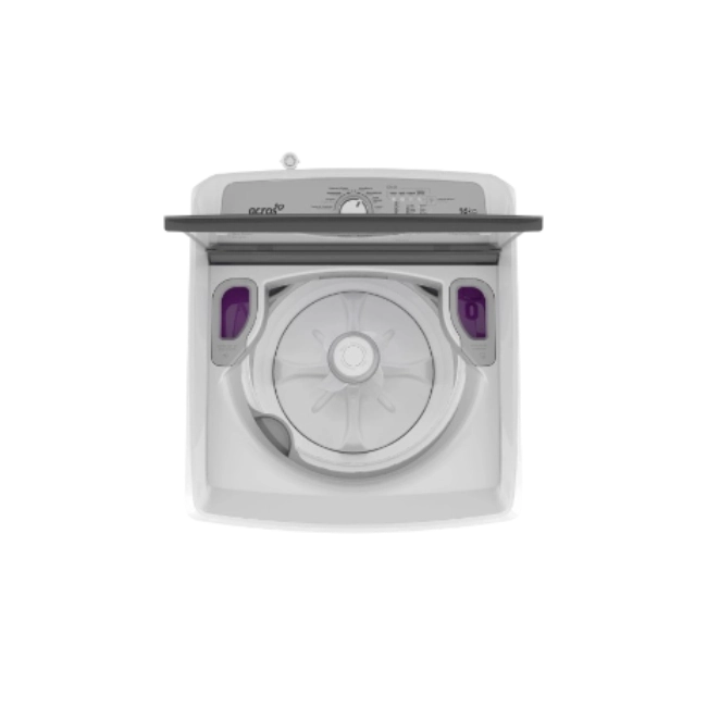 Lavadora Acros Carga Superior 16Kg Automatica Con Agitador Color Blanco-11