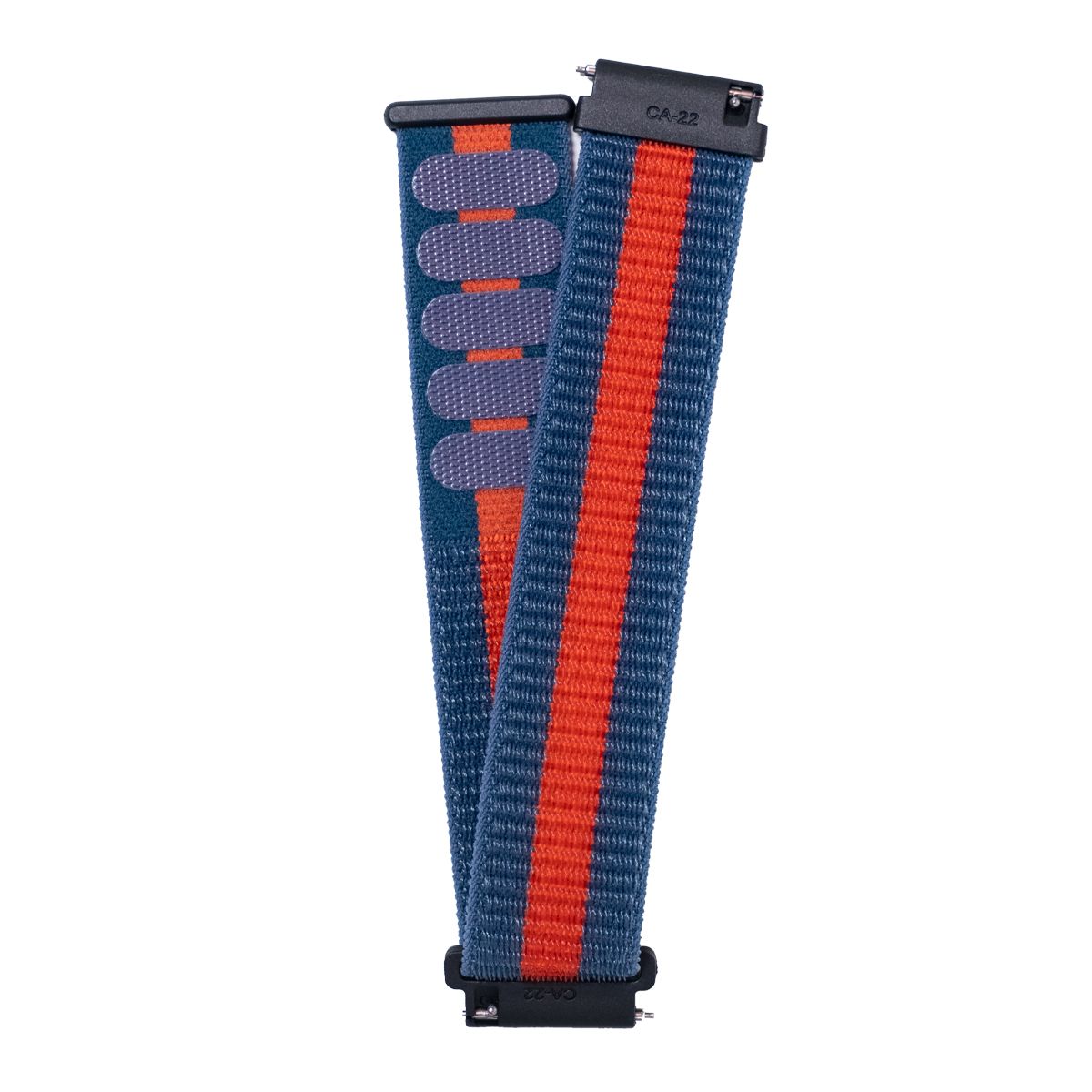 Pulsera T7 y T8 velcro azul naranja-1