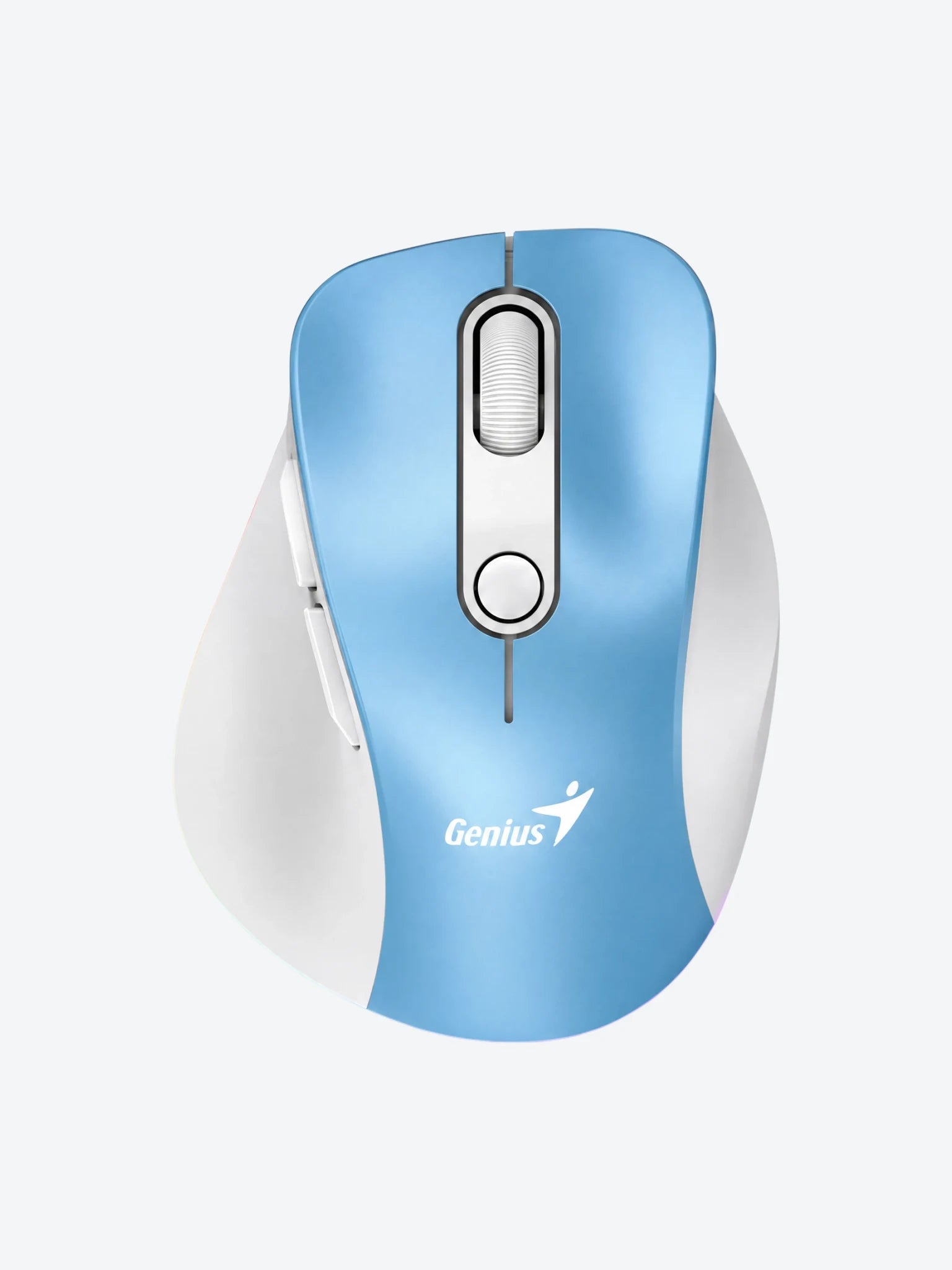 Mouse RGB Genius ERGO 9000S Pro Inalámbrico Bluetooth 2400 DPI 31030039401 Color Celeste