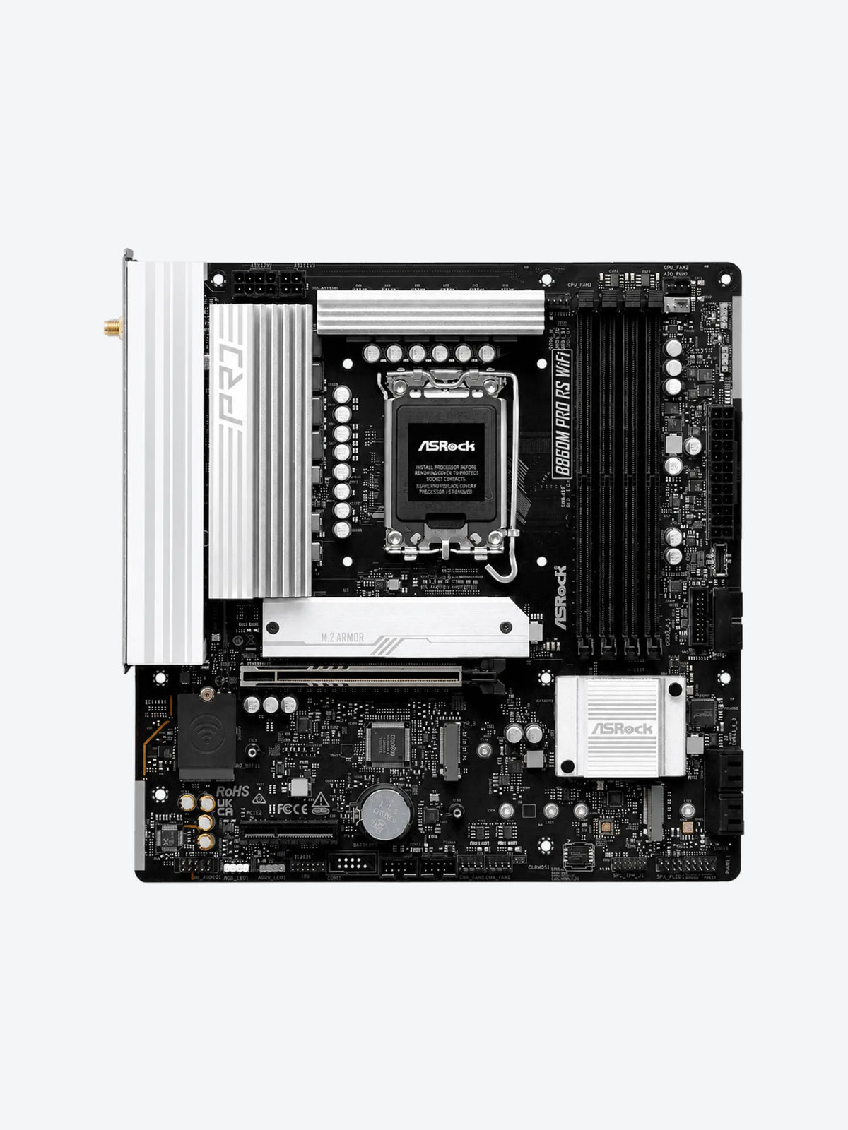 TARJETA MADRE ASROCK B860M PRO RS WIFI LGA1851 MICRO ATX DDR5-1