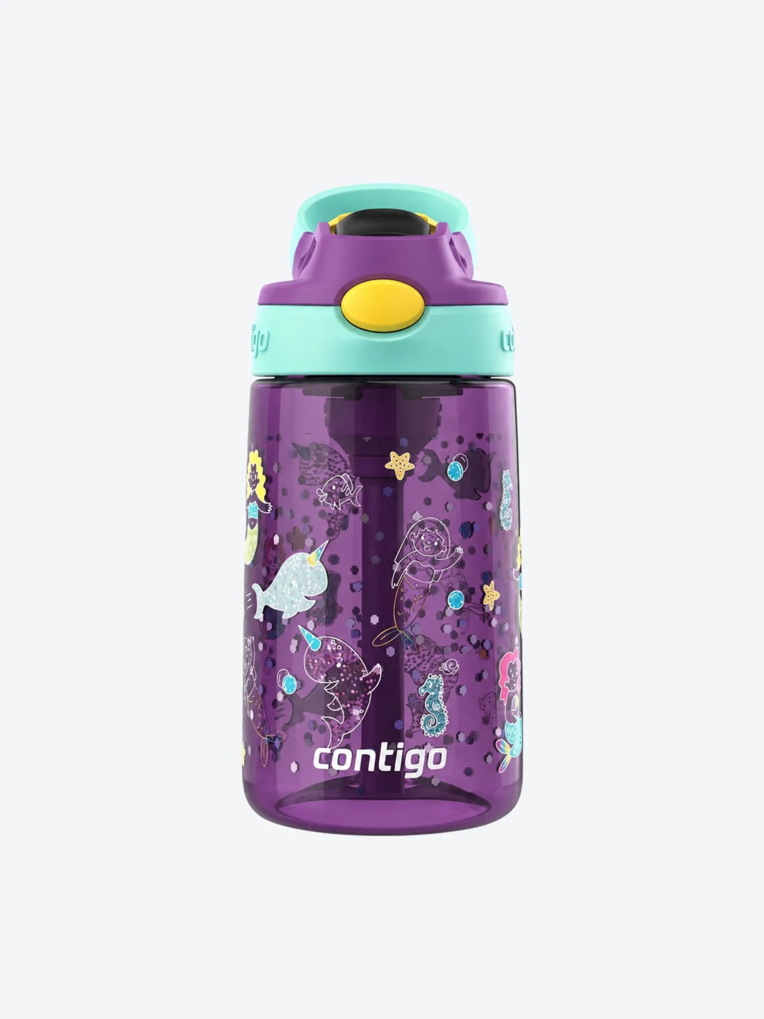 Pachon de Agua Para Nios 14 Oz Morado/Fondo de Mar