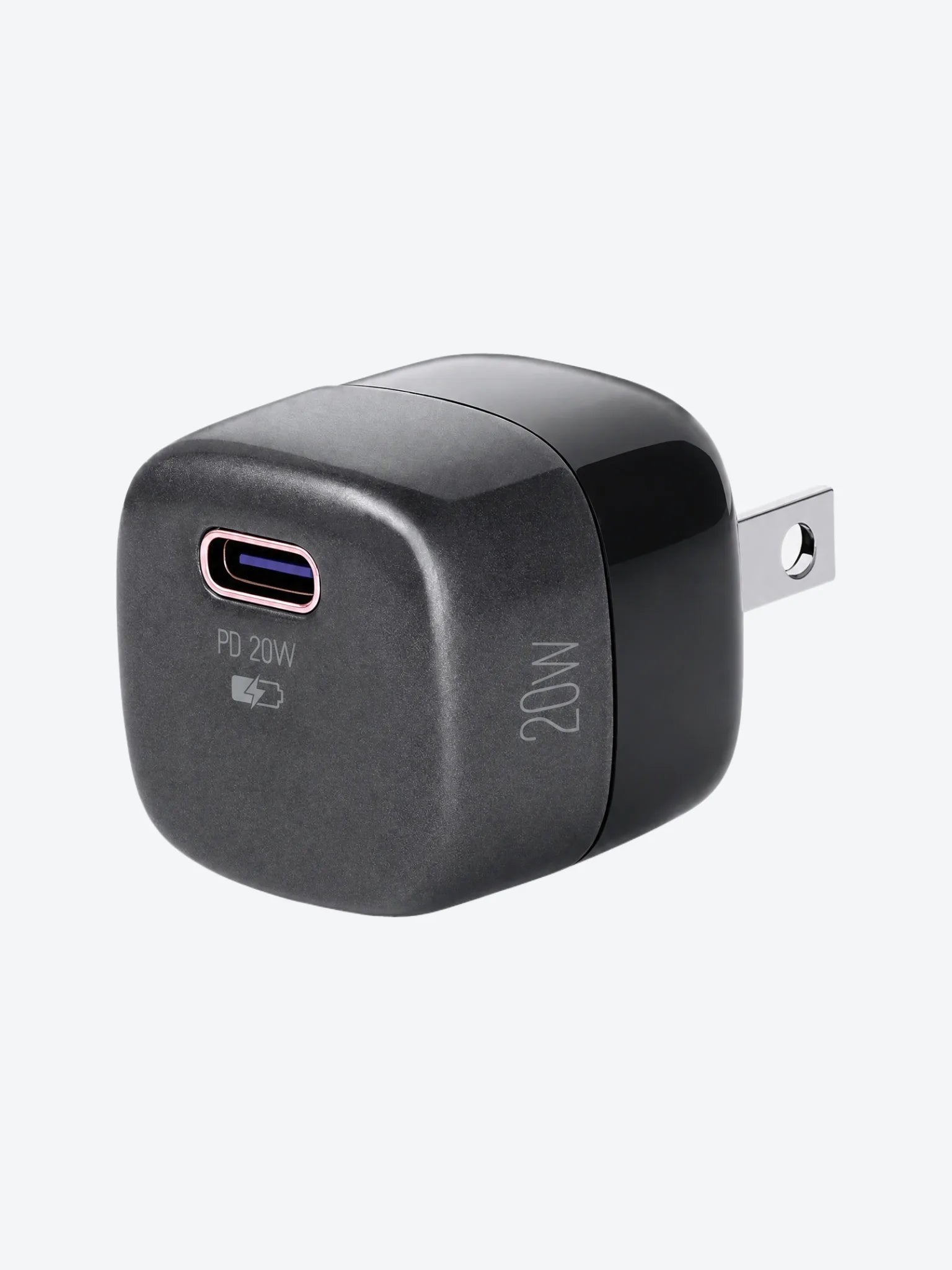 Cubo Cargador Argom ARG-AC-0120BK Volta P2 Nano 20W Carga Rapida Ultra Compacto Tipo C