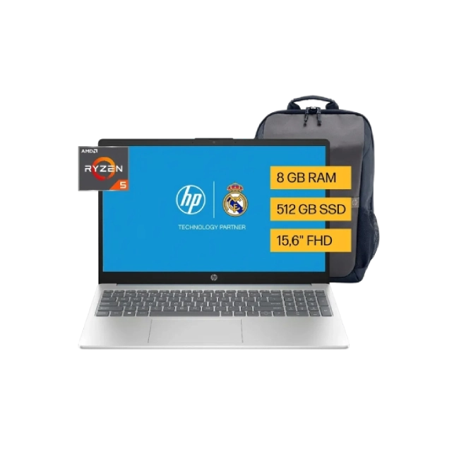 HP 15-fc0250la/FHD/R5-7520U/8GB/512GB/Win/Moonlight Blue/Backpack-1
