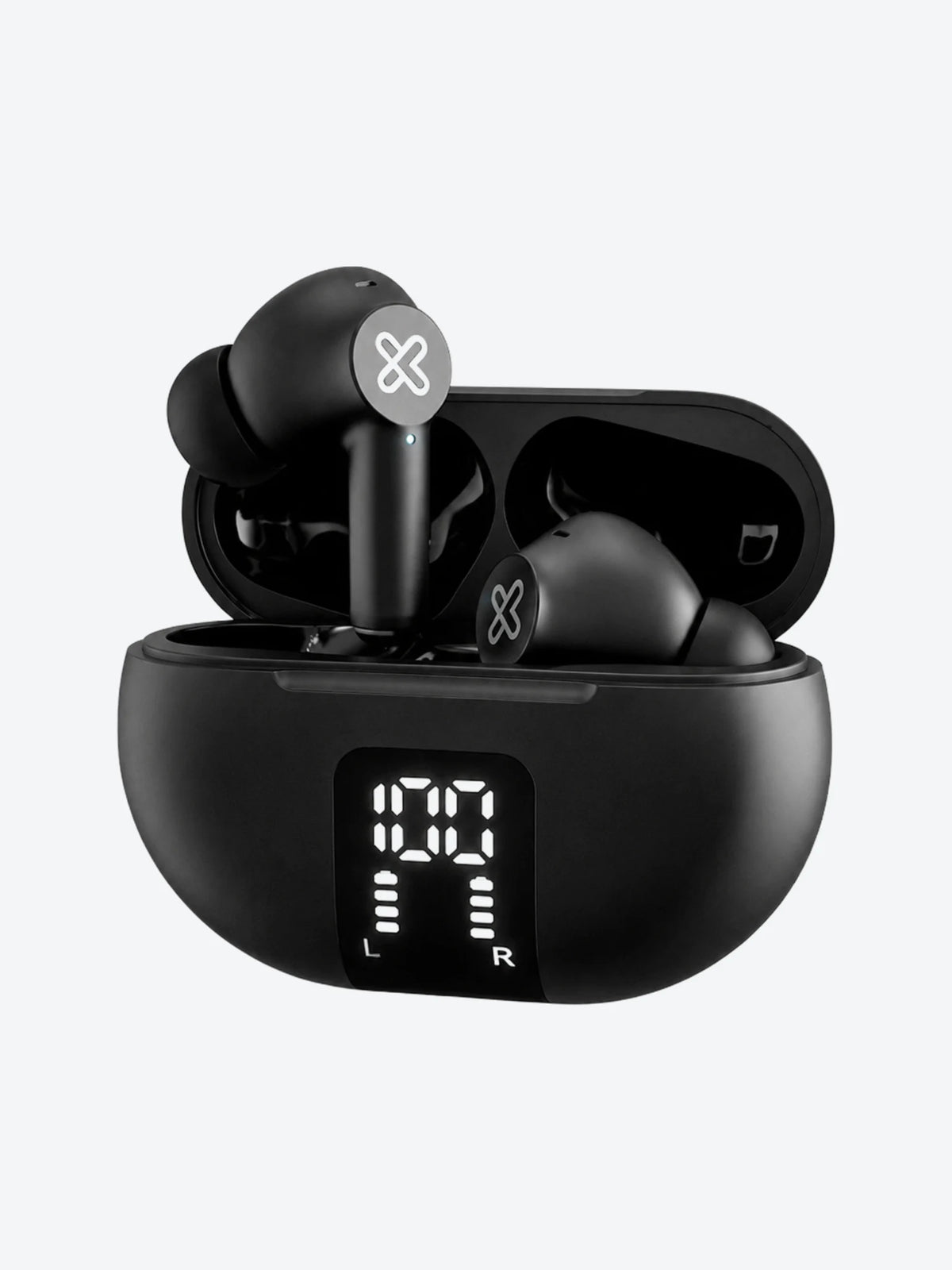 Klip Xtreme - True wireless earphones - Para Phone / Para Portable electronics / Para Tablet - Wireless - 22Hrs ANC Black