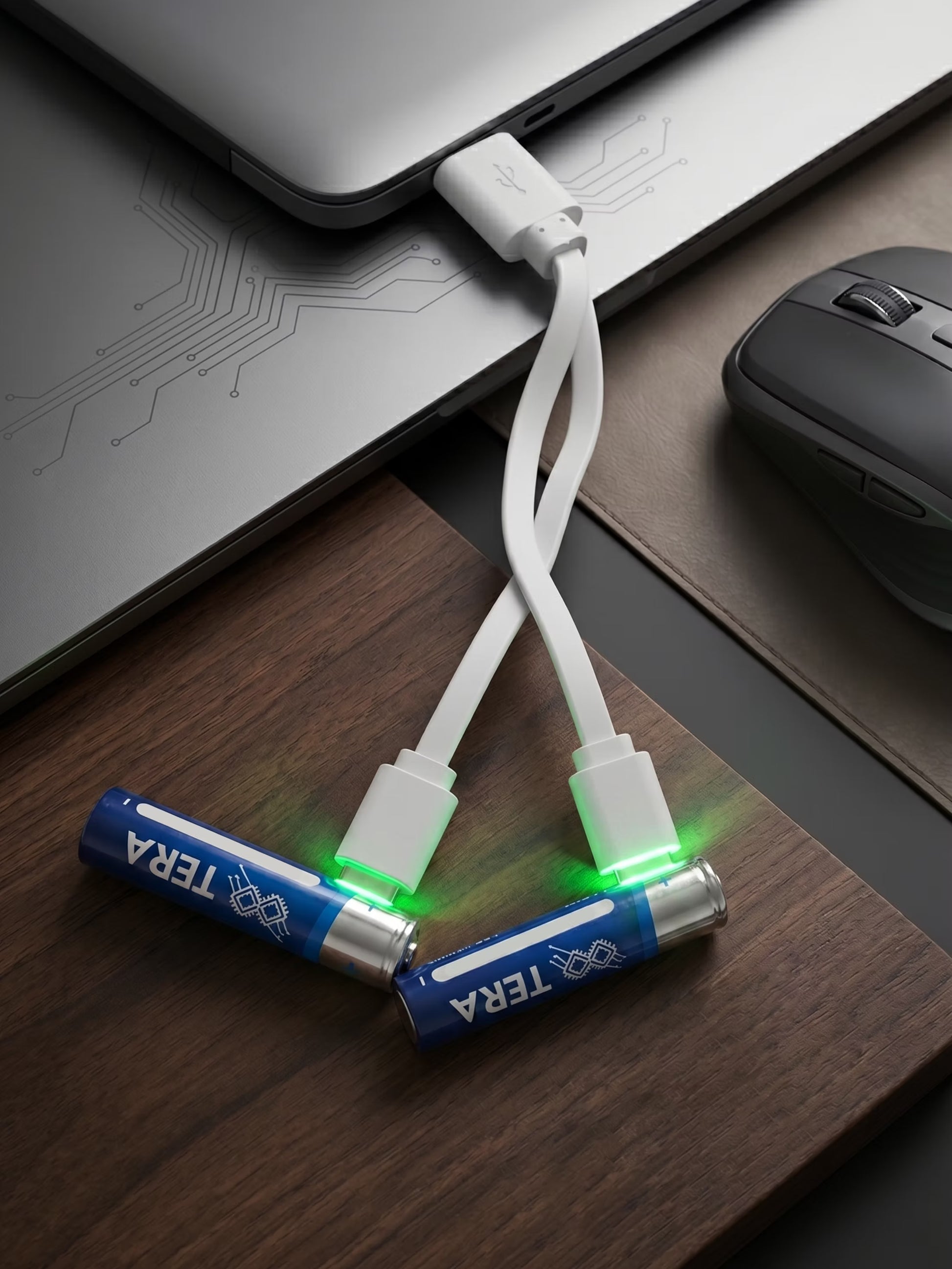 TERA 1.5V AAA 750mWh TERA-AAA-750-2U-USB Bateraia Recargable USB-2