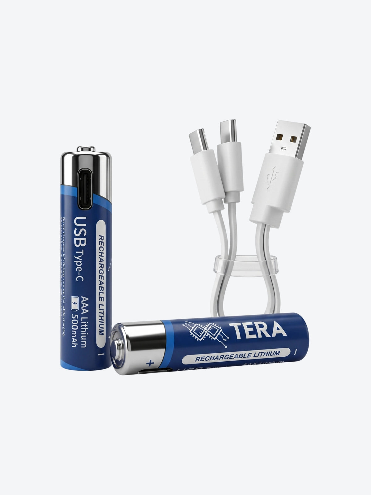 TERA 1.5V AAA 750mWh TERA-AAA-750-2U-USB Bateraia Recargable USB-3