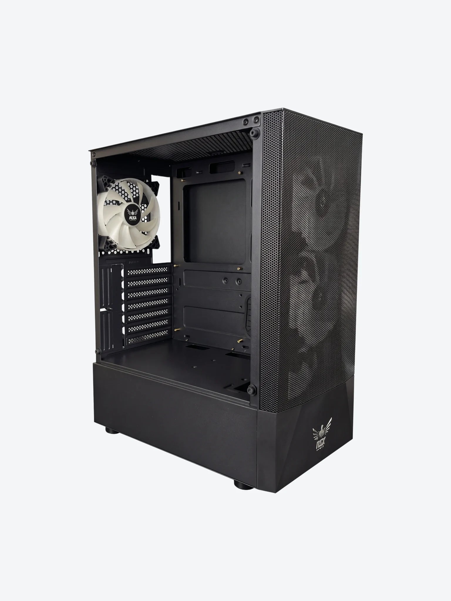 Case Gaming NSX Viper NSXVC08A13P ARGB Color Negro  + Fuente de Poder 650W 80Plus