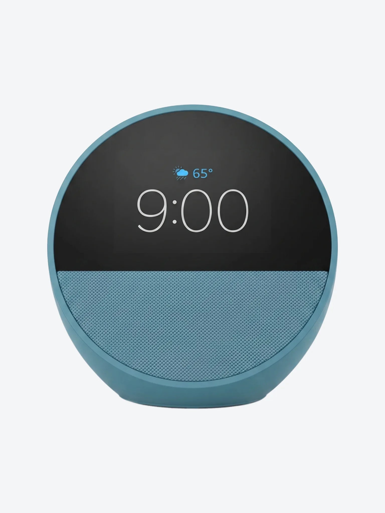 Bocina Inteligente Amazon Echo Spot Con Reloj y Despertador Color Azul Verdoso-1