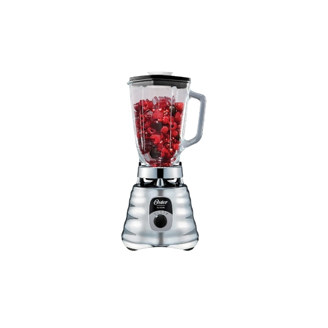 Licuadora Clasica Oster BLST4655-013 Cromada con Perilla Ergonómica de 3 Velocidades Color Negro-5