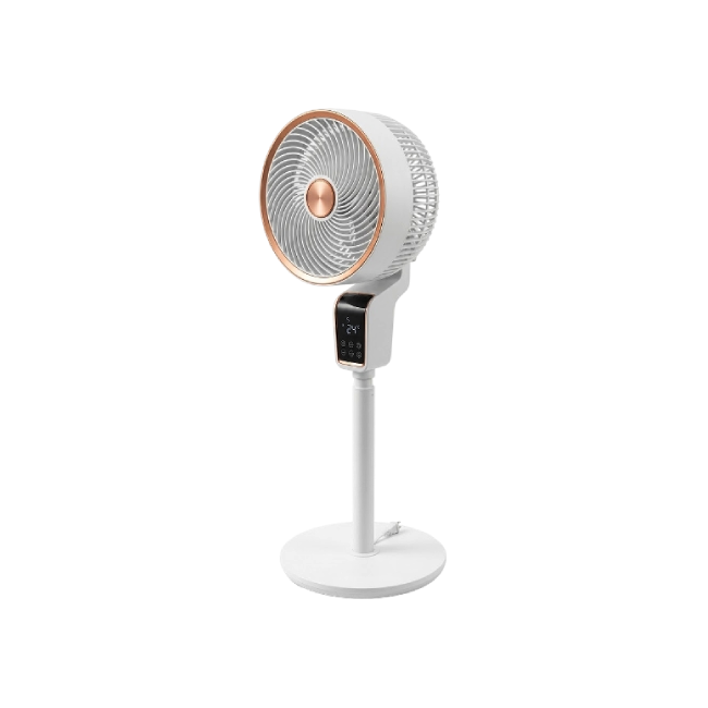 Ventilador Bianco BNC-WHT-FT1906Y Circular de Piso con Cabeza Vibratorio Silencioso Color Blanco-2