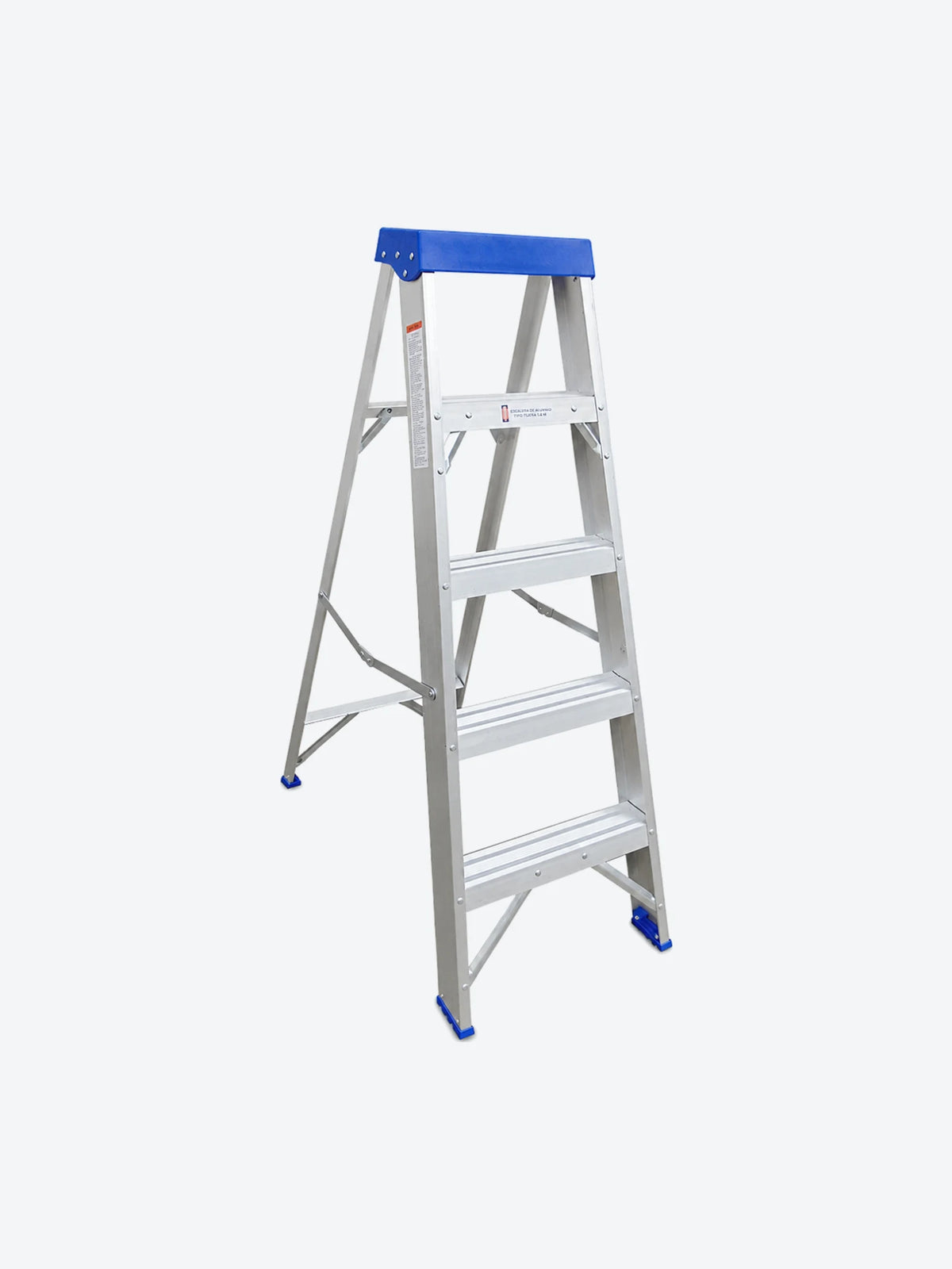 ESCALERA DE TIJERA 1.6 M DE 4 PELDANOS DE ALUMINIO SOPORTA H-1