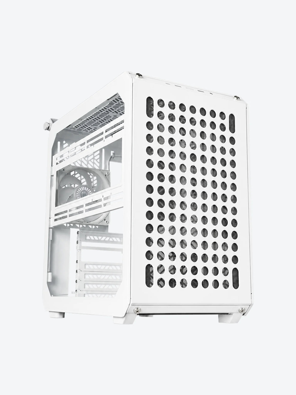 CASE  RGB COOLER MASTER QUBE 500 FLATPACK EDITION MID TOWER VENTILADOR 1 DE 120MM CON VIDRIO Y MALLA LATERAL Q500-WGNN-S00-1