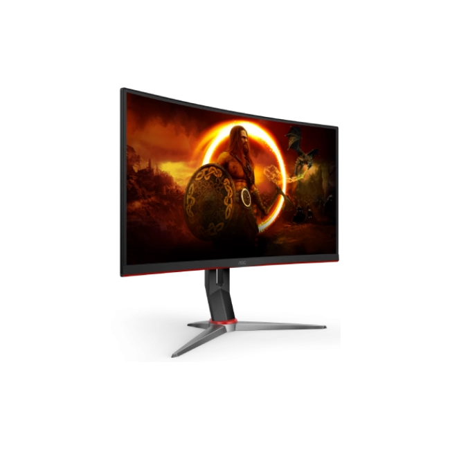 Monitor 32" AOC C32G2 Wled (1920 X 1080) 165Hz 1Ms Full Hd Hdmi Display Port Vga Freesync Curvo