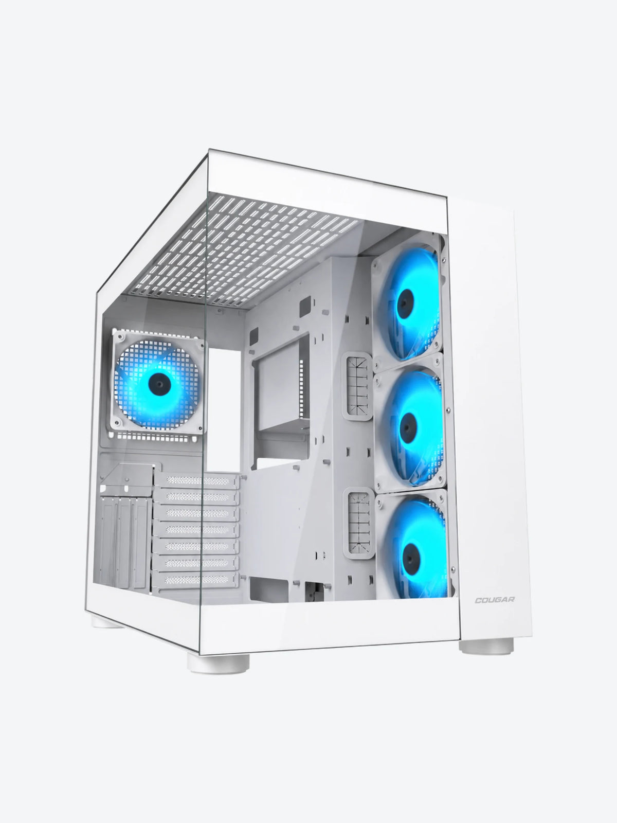 Case Gaming Cougar FV150 RGB Media Torre Blanco (Sin Fuente)-1