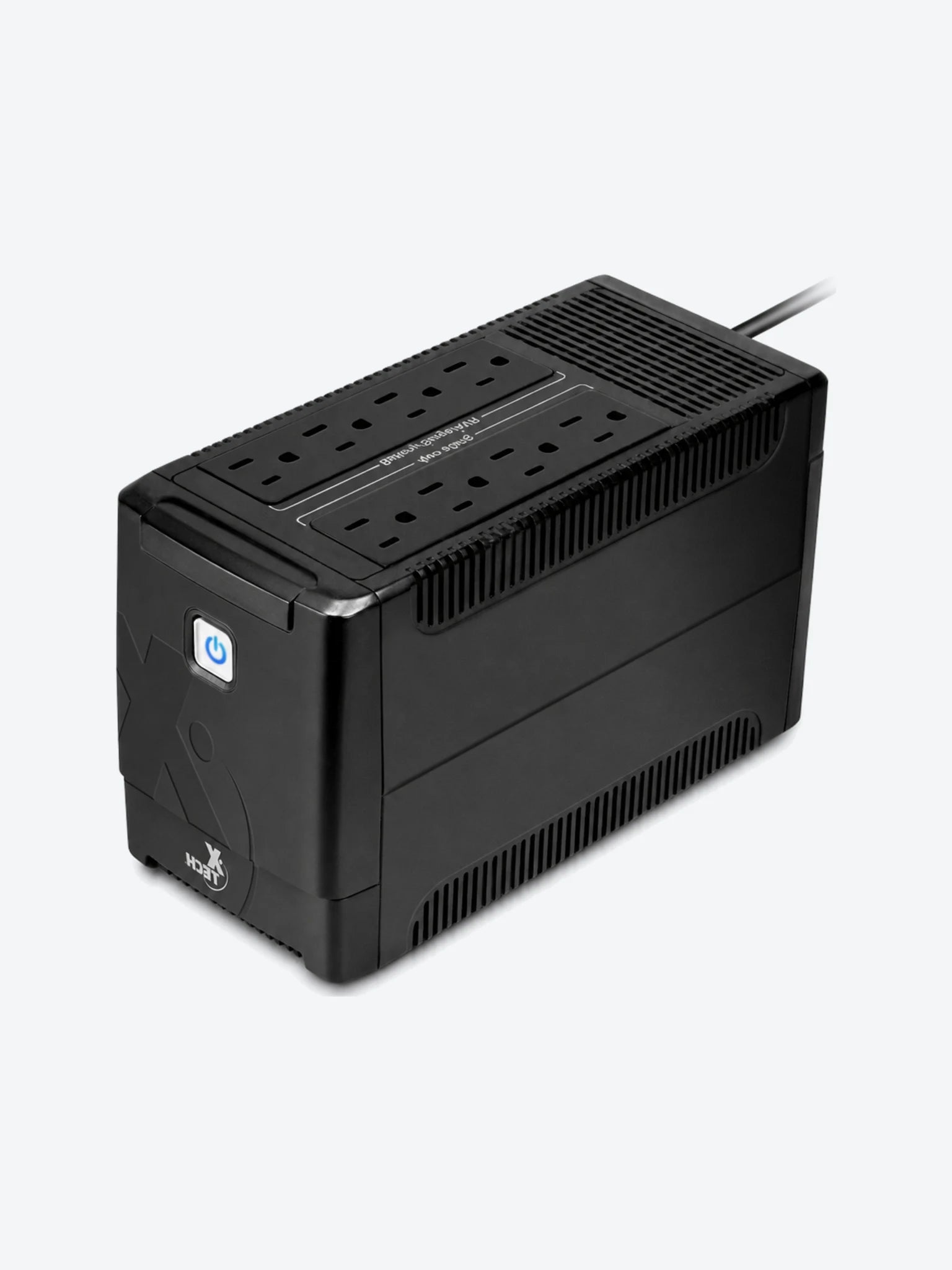Xtech - Battery backup - Line interactive - 375 Watt - 750 VA - AC 110/120 V - 8 outlets XTP-751
