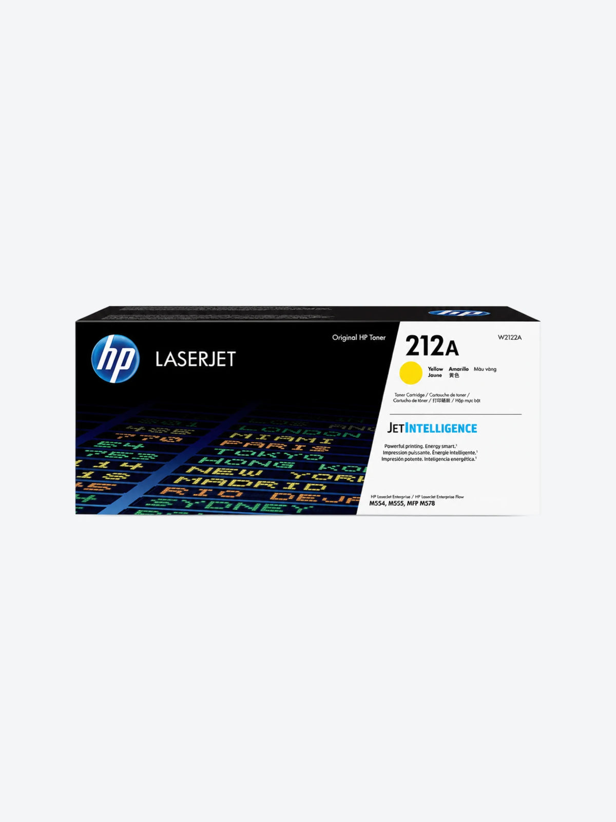HP 212A - Amarillo - original - LaserJet - cartucho de tóner (W2122A) - para Color LaserJet Enterprise M555, MFP M578; LaserJet Enterprise Flow MFP M578-1
