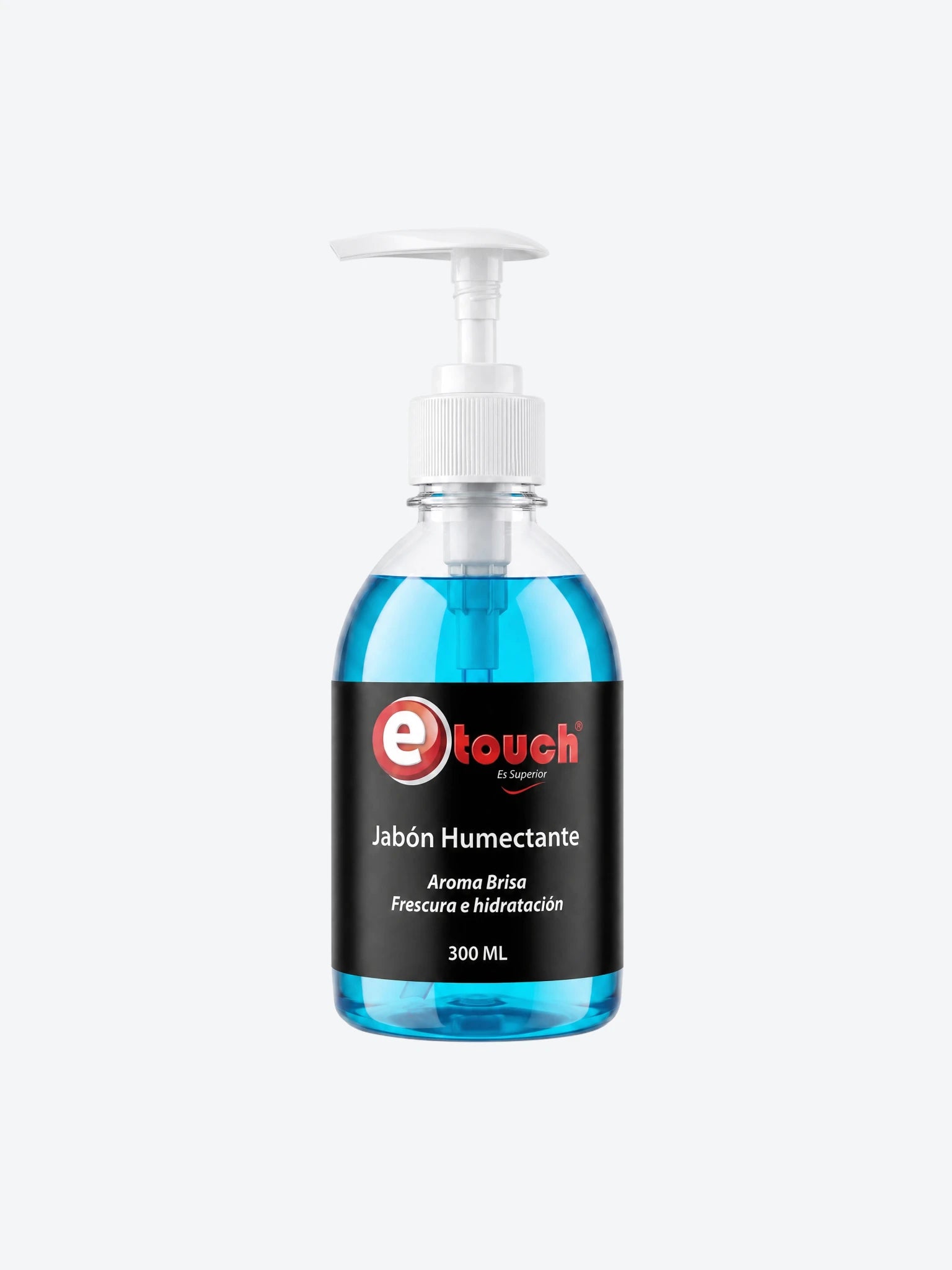 Jabon Humectante Promociomal Etouch 300ML Aroma Brisa Color Celeste-1