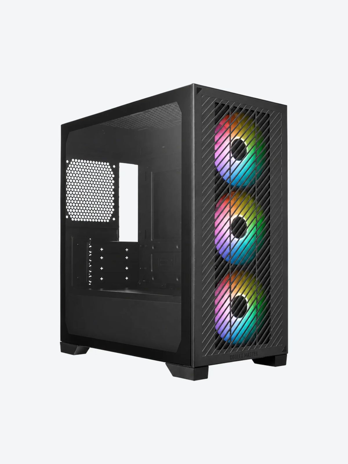 CASE GAMING RGB COOLER MASTER ELITE 301 MINI TOWER VENTILADORES 3 DE 120MM CON VIDRIO LATERAL Y MALLA FRONTAL E301-KGNN-S00-1
