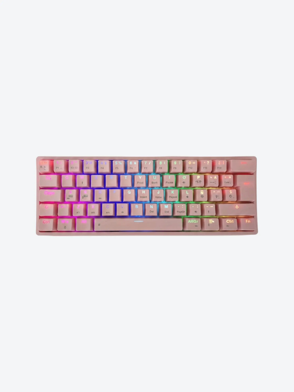 TECLADO GAMING RGB EAGLE WARRIOR KAY182U0001C 60% MECÁNICO INALÁMBRICO BT ESPAÑOL-1