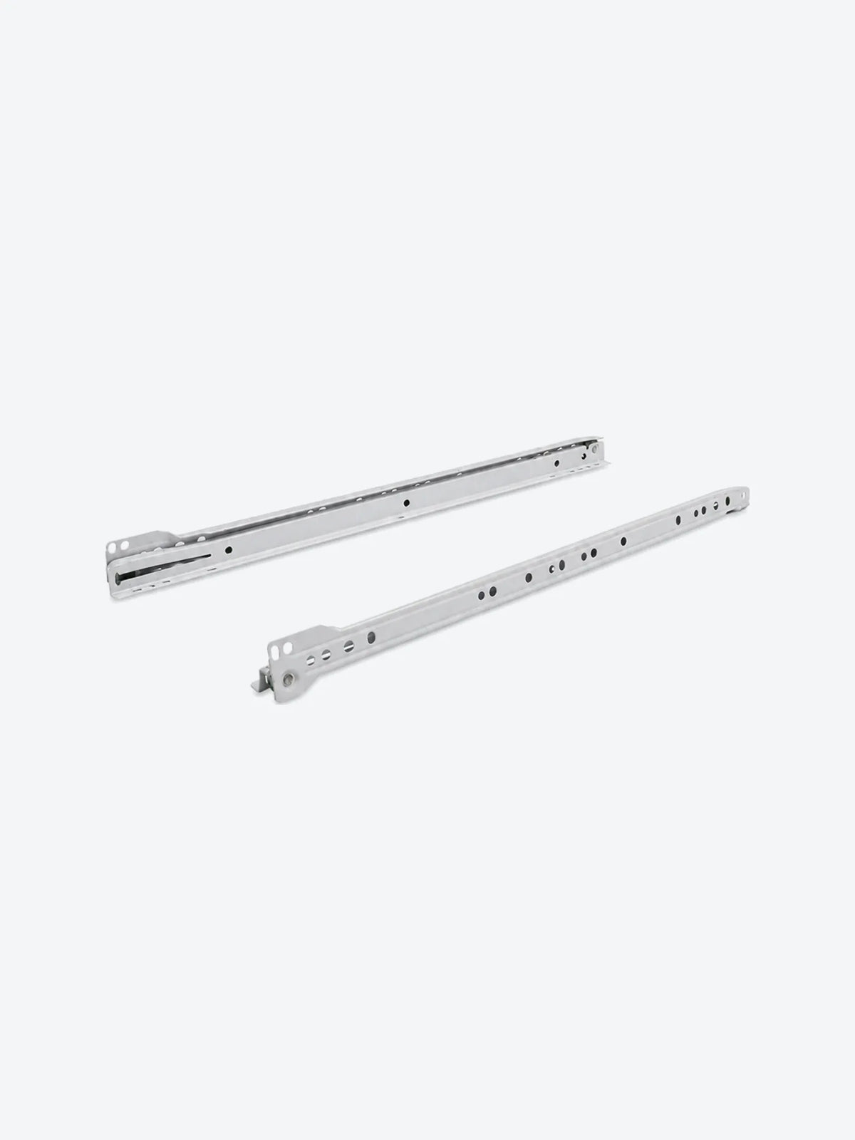 RIEL SENCILLO 450MM/17.72' BLANCO 15KG 110 ACERO PINTURA ELE