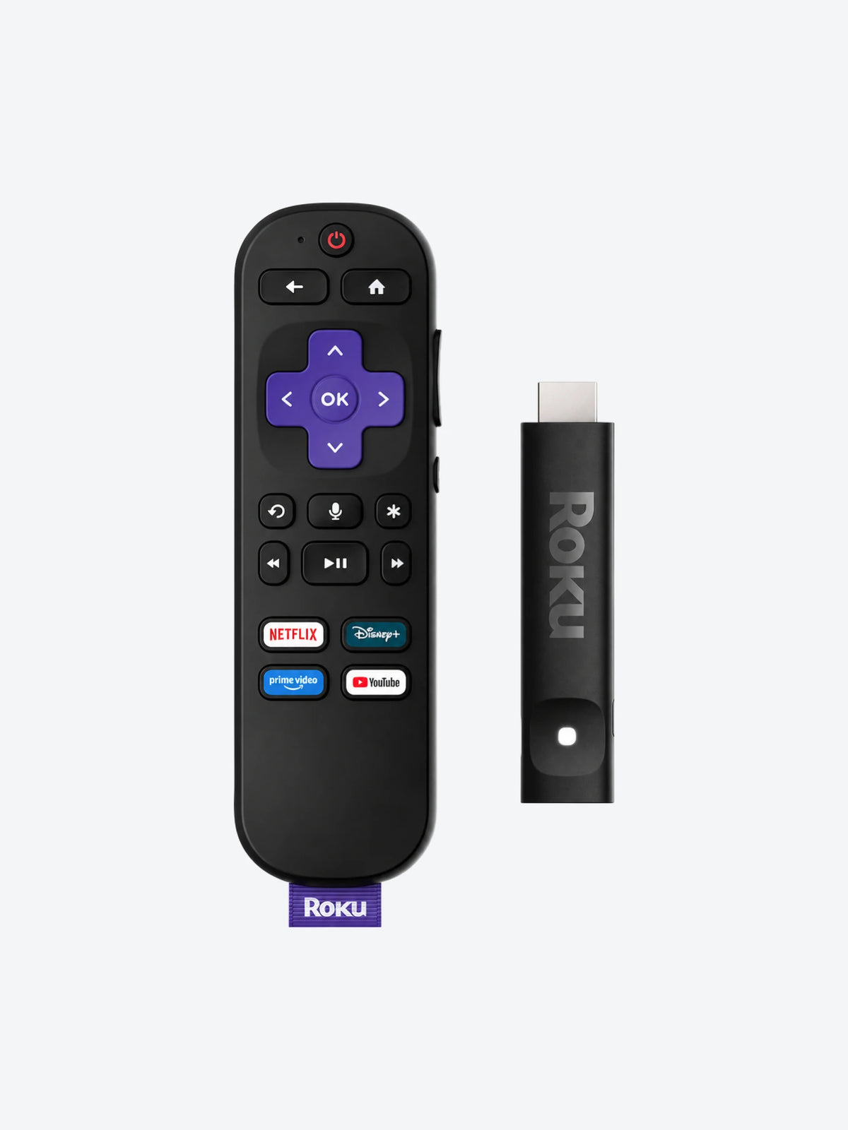 DISPOSITIVO DE TRANSMISIÓN ROKU STICK PLUS 2025 4K CON CONTROL POR VOZ ROK-3830R-B NEGRO-1