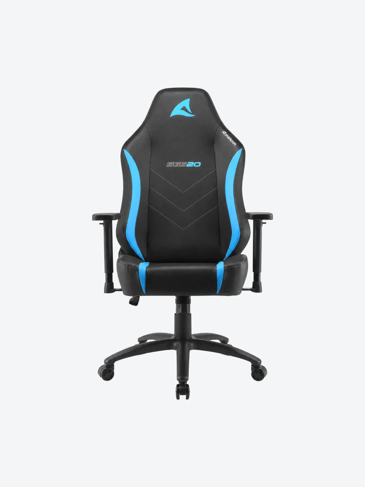 Silla Gamer Sharkoon SGS20 Color Negro con Azul 4044951034987-1