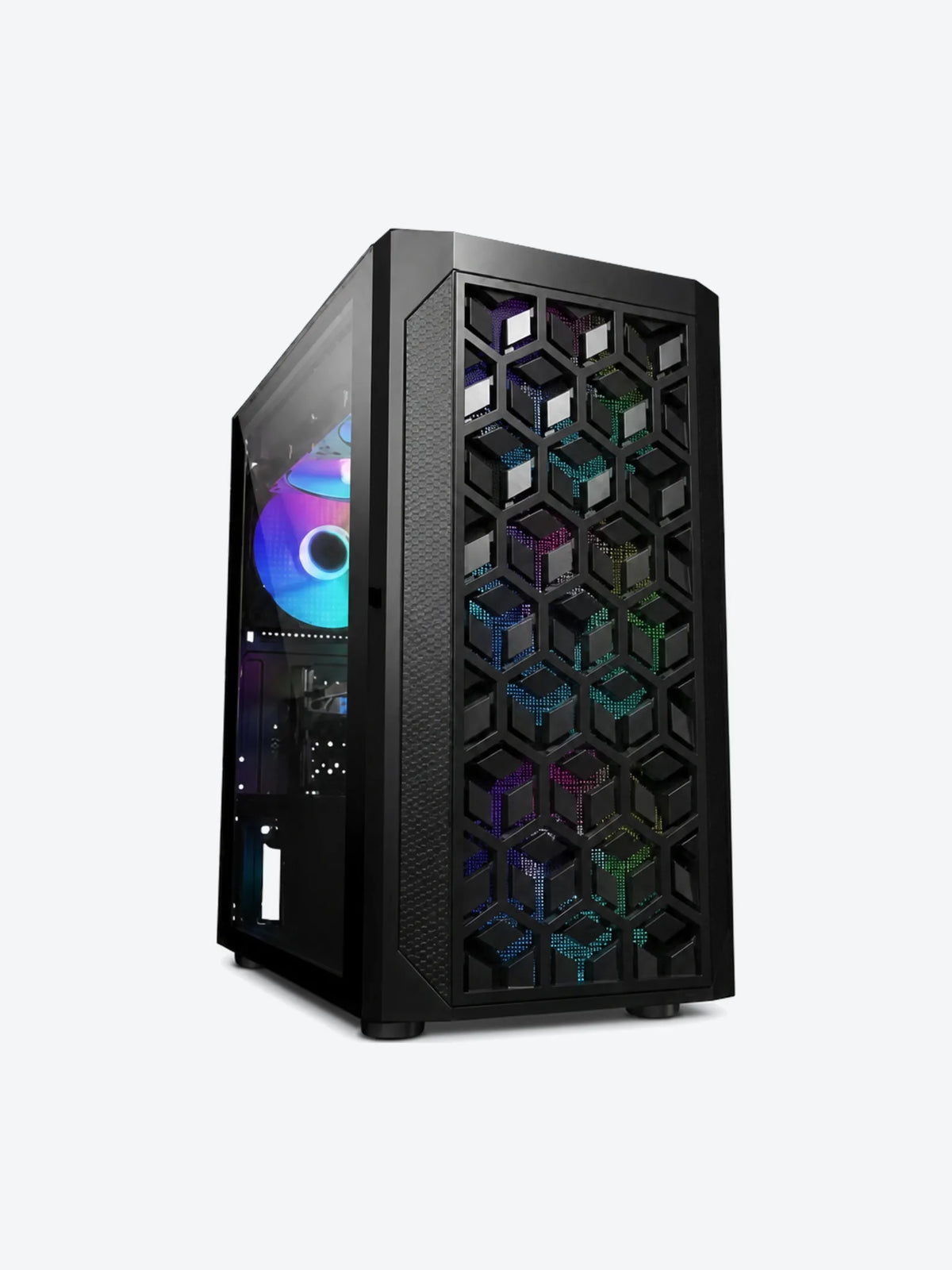 CASE GAMING EAGLE WARRIOR CG06AKRA001C MINI TOWER SIN VENTILACIÓN INCLUIDA CON VIDRIO LATERAL Y MALL-1