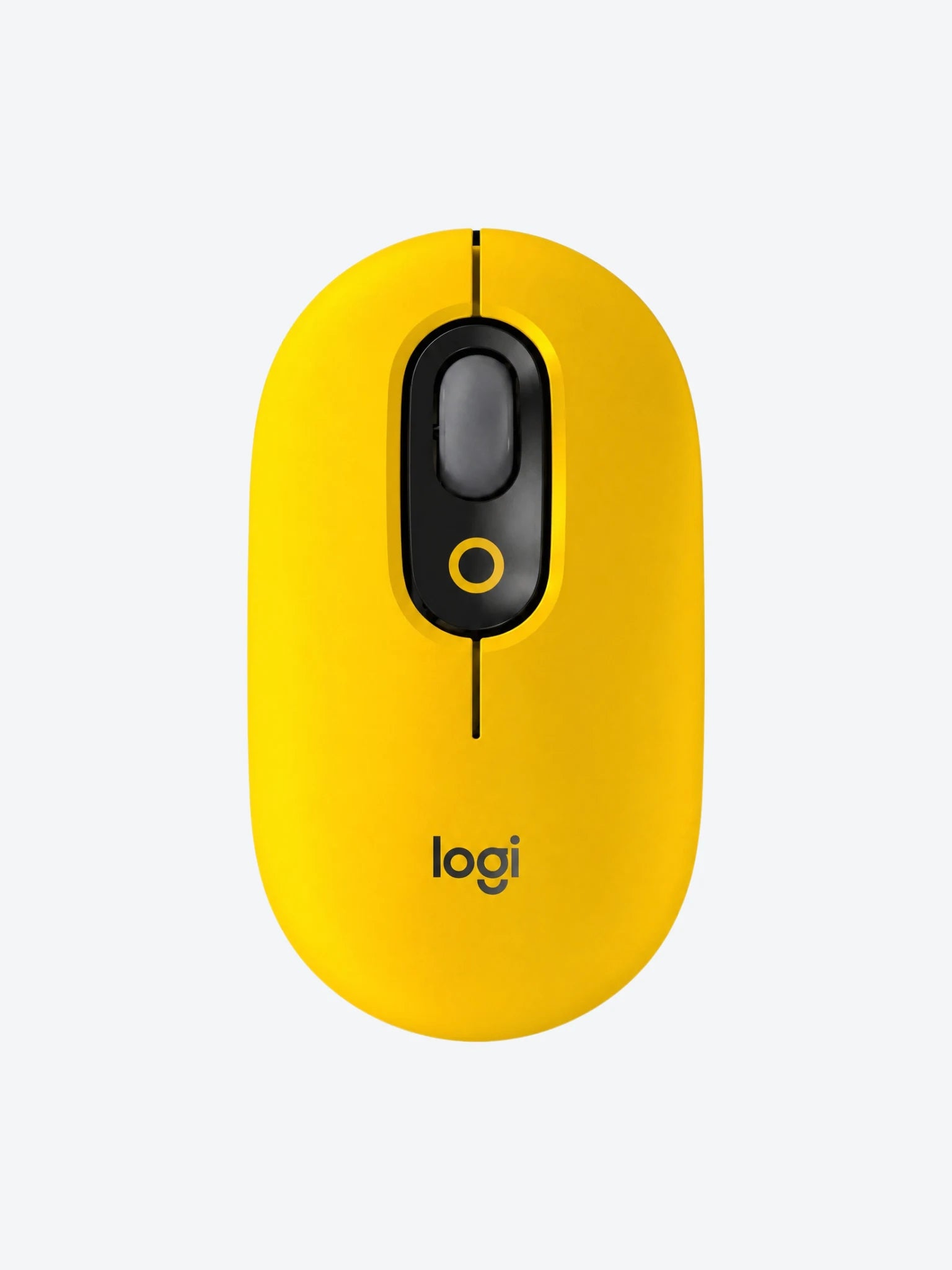 Mouse Logitech Pop Con Emoji Personalizado 4 Botones Inalambrico Bluetooth Color Amarillo