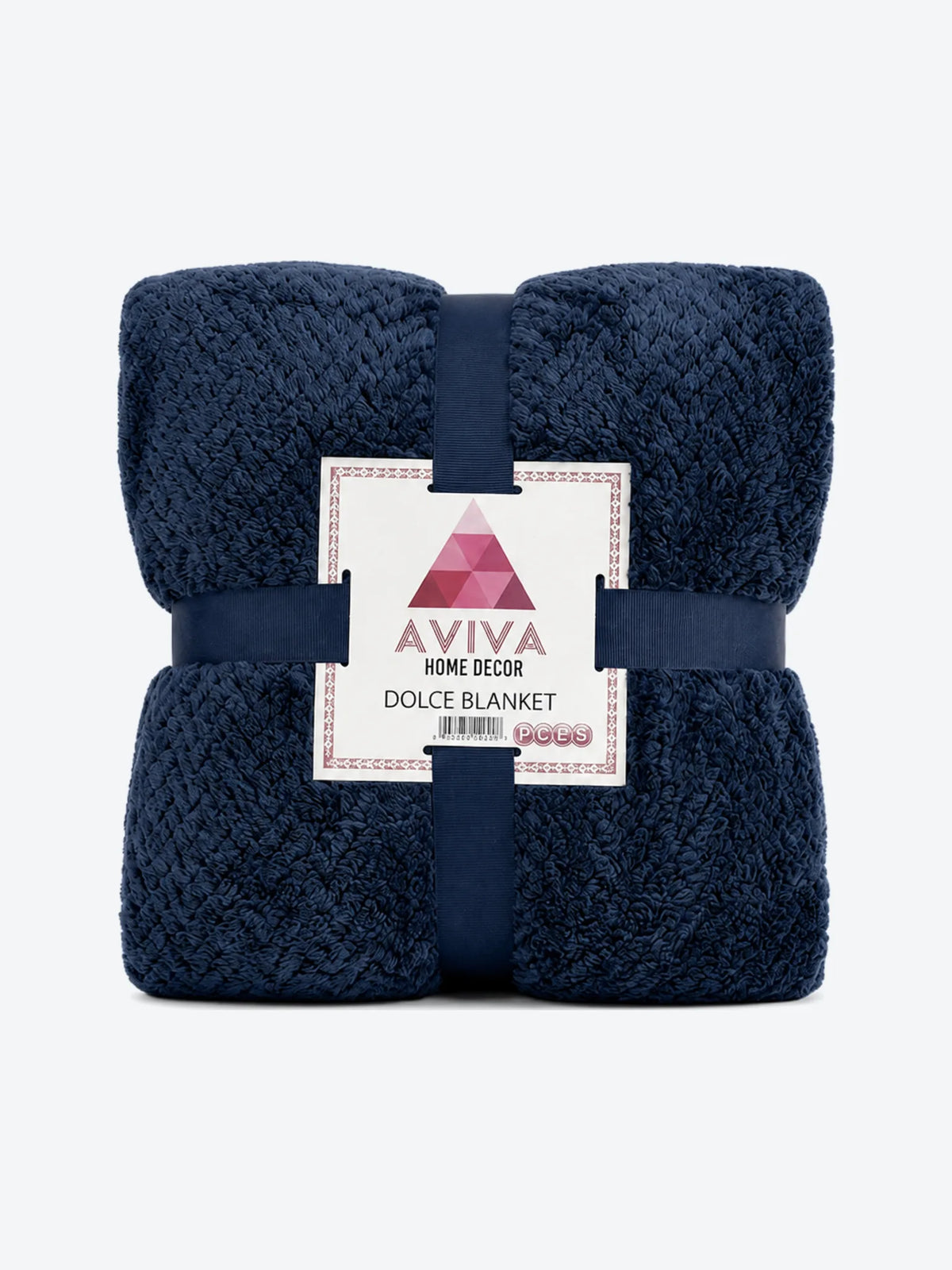 FRAZADA JACQUARD KING 240X220CM AZUL AVIVA