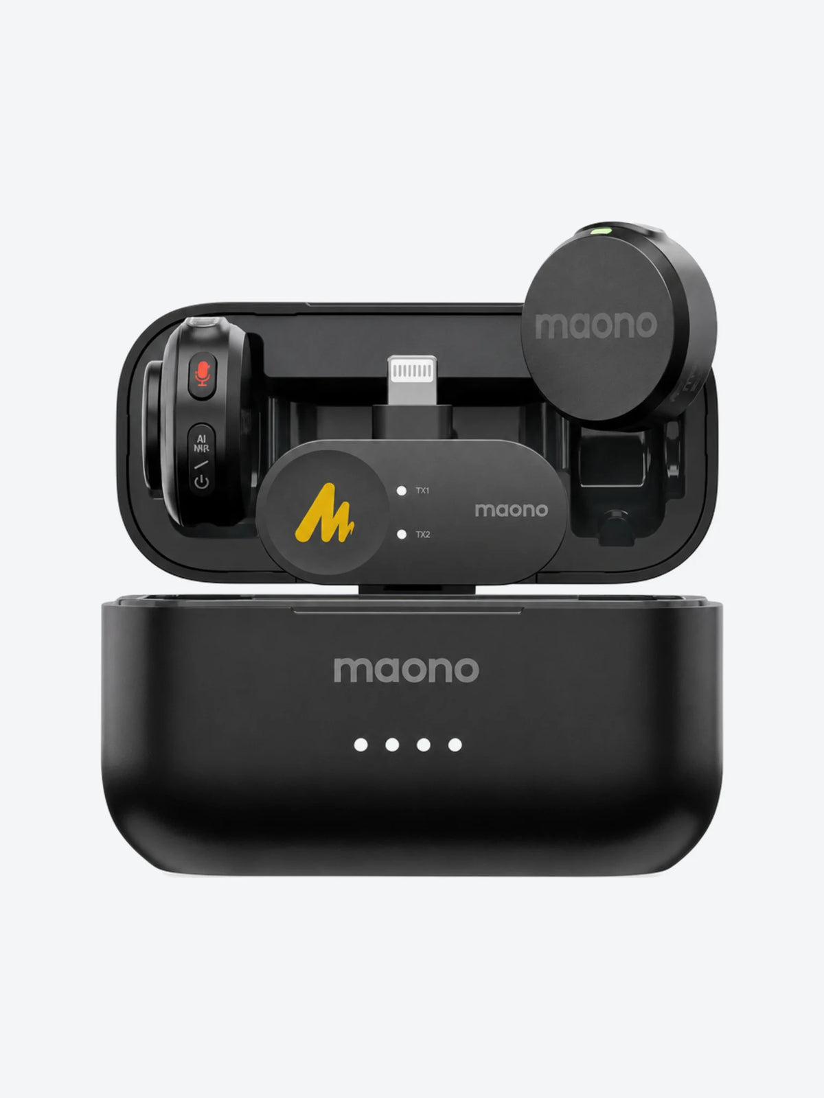 MICROFONO MAONO WM650 PB2 INALAMBRICO CON RECEPTOR LIGHTNING CON CANCELACION DE RUIDO