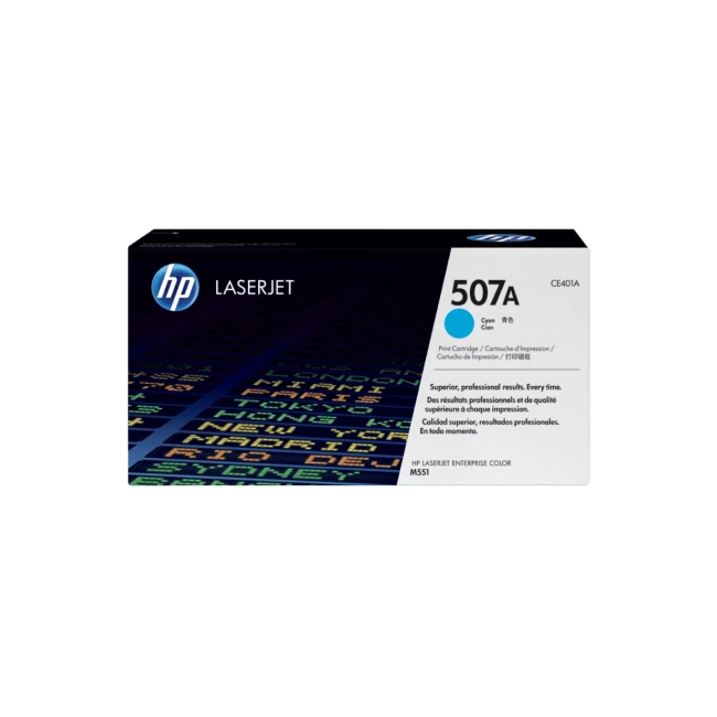HP 507A CYAN TONER CARTRIDGE