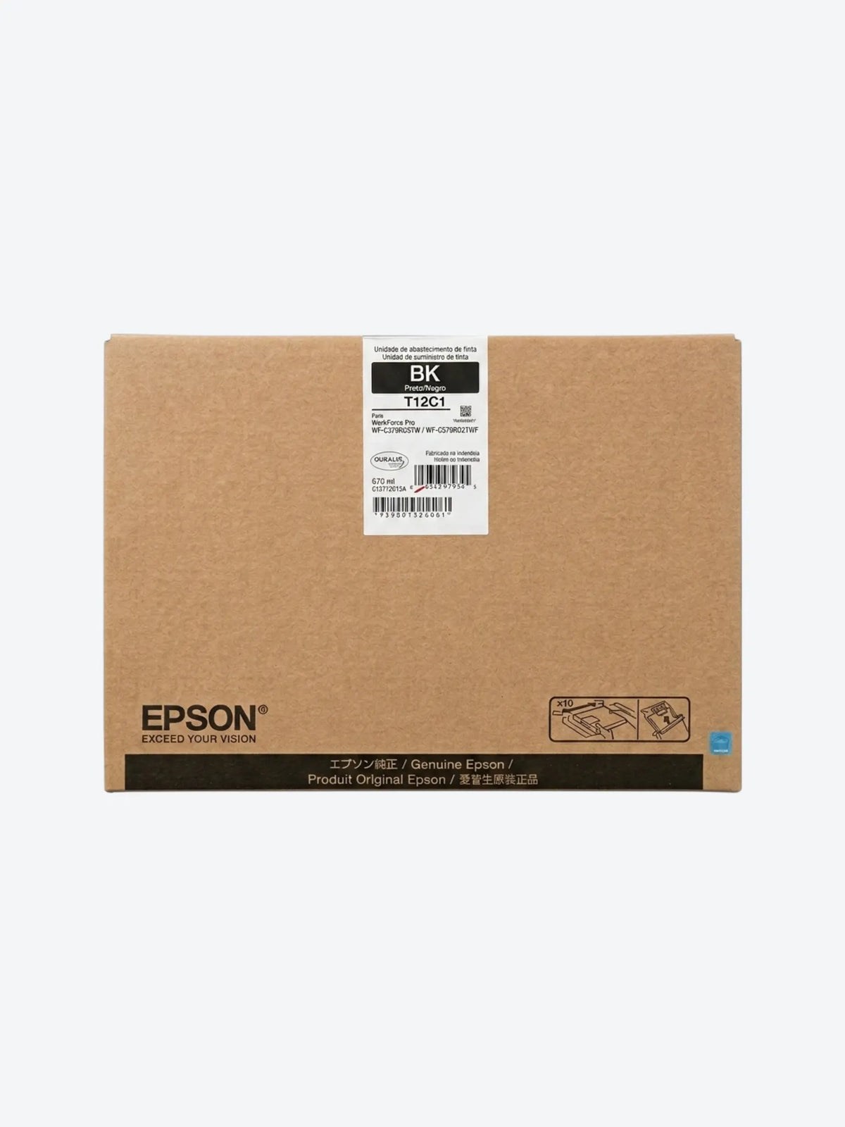 Epson - T12C120-AL - Ink cartridge - Black - WorkForce  WF M5399 & WF M5899-1