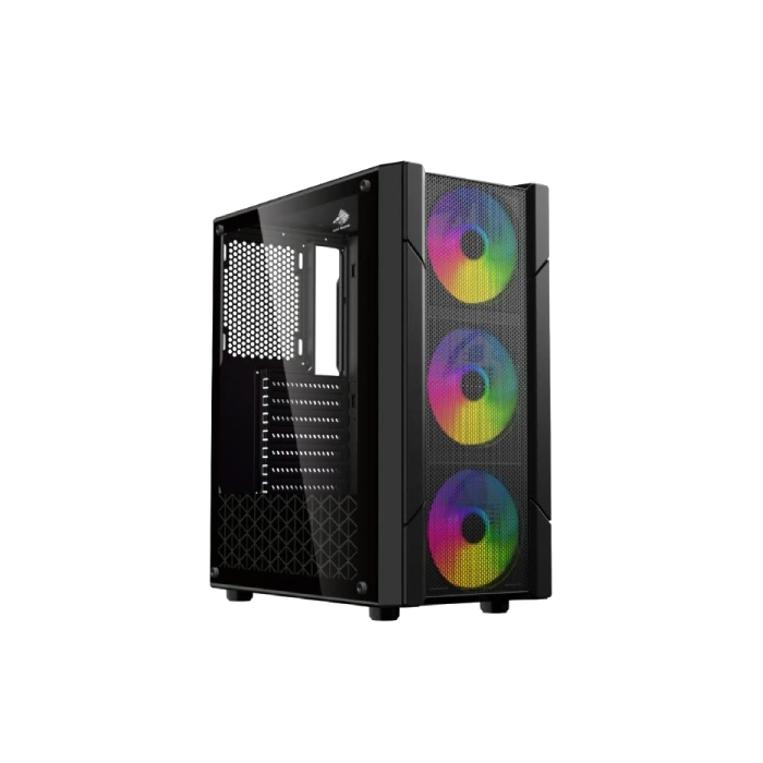Case Gaming Eagle Warrior CG14ALRA001C Torre Media con 3 Abanicos Panel de Vidrio Lateral-2