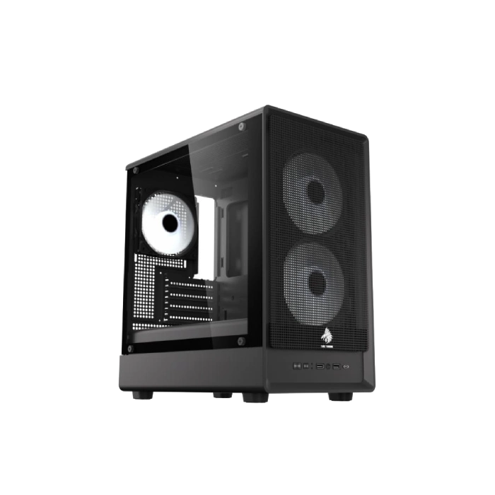 CASE EAGLE WARRIOR CG03AMRA001C TORRE PEQUEÑA CON 2 ABANICOS CON VIDRIO LATERAL-2