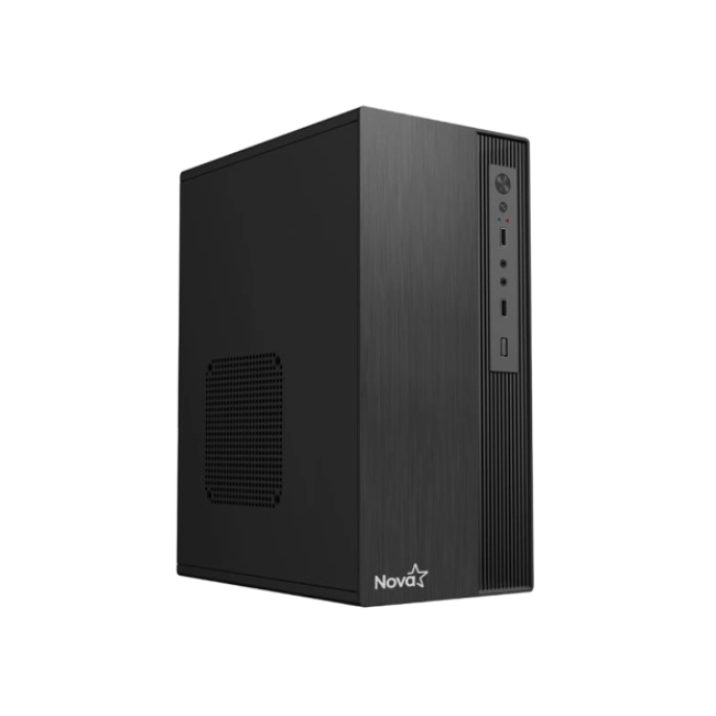 CASE NOVA CM04Z9RA001C MINI TOWER VENTILADOR DE 1 DE 80 MM SIN FUENTE DE PODER INCLUIDA NEGRO-1