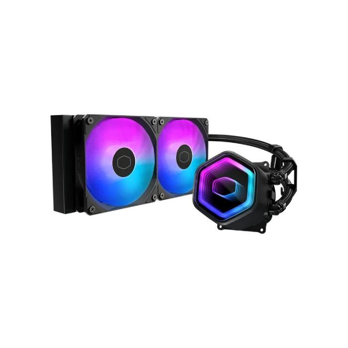 ENFRIAMIENTO LIQUIDO RGB COOLER MASTER MASTERLIQUID 240 CORE II LGA1851/AM5 2X120MM SLEEVE MLW-D24M-A18PA-R1-1
