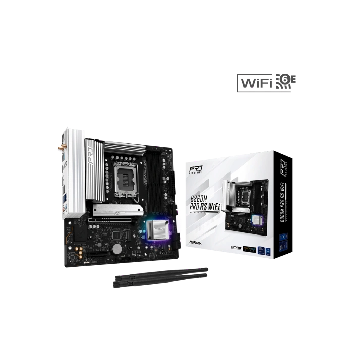 TARJETA MADRE ASROCK B860M PRO RS WIFI LGA1851 MICRO ATX DDR5