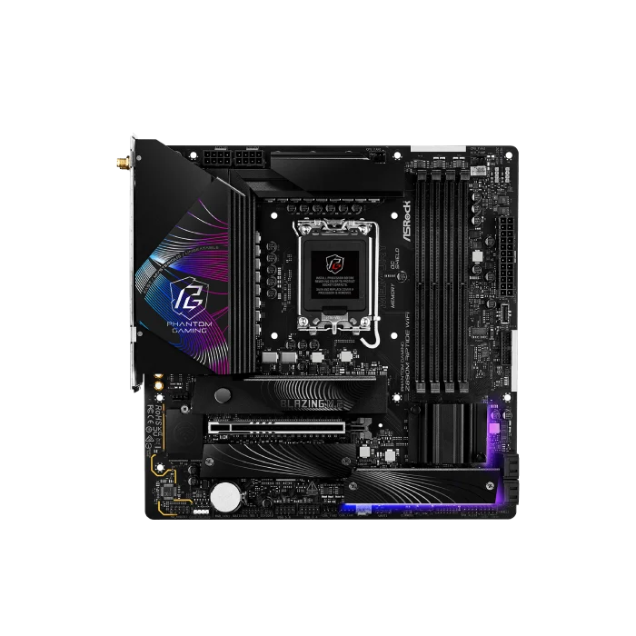 TARJETA MADRE ASROCK Z890M RIPTIDE WIFI LGA1851 MICRO ATX DDR5 MB-Z890MRIPWIFI-1