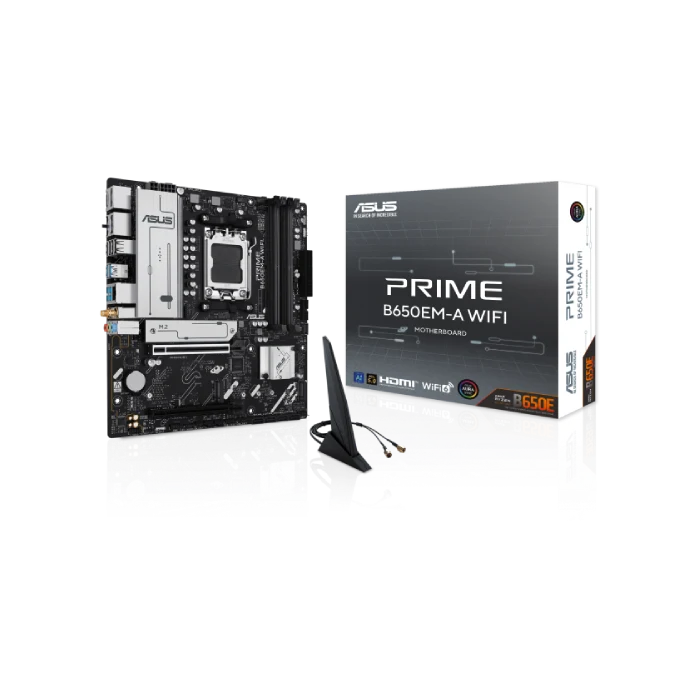 TARJETA MADRE ASUS PRIME B650EM A-WIFI AM5 MATX DDR5 WIFI6 90MB1LM0-M0EAY0-4