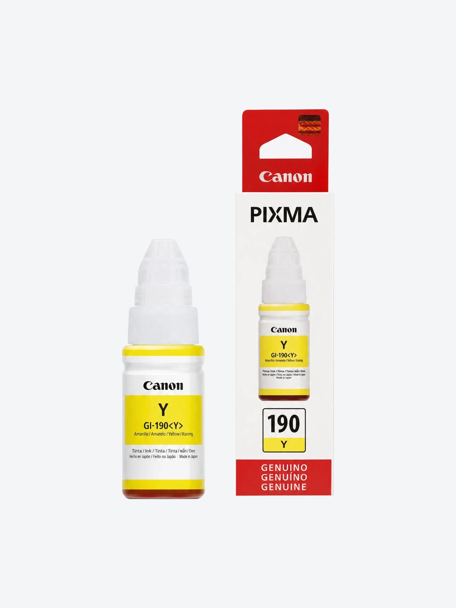 TINTA PARA IMPRESORA GI-190 Y 70ML COLOR AMARILLO CANON-1