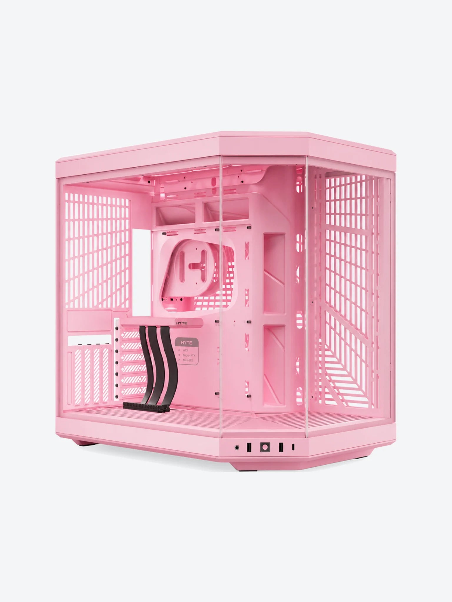CASE GAMING  HYTE Y70 MID TOWER SIN VENTILACIÓN INCLUIDA CON VIDRIO FRONTAL Y LATERAL CS-HYTE-Y70-SM