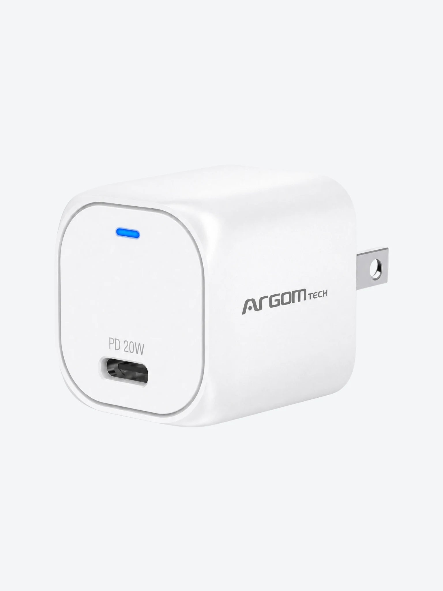 Cubo Cargador Argom ARG-AC-0110WT PD Nano 20W Compacto Tipo C-1