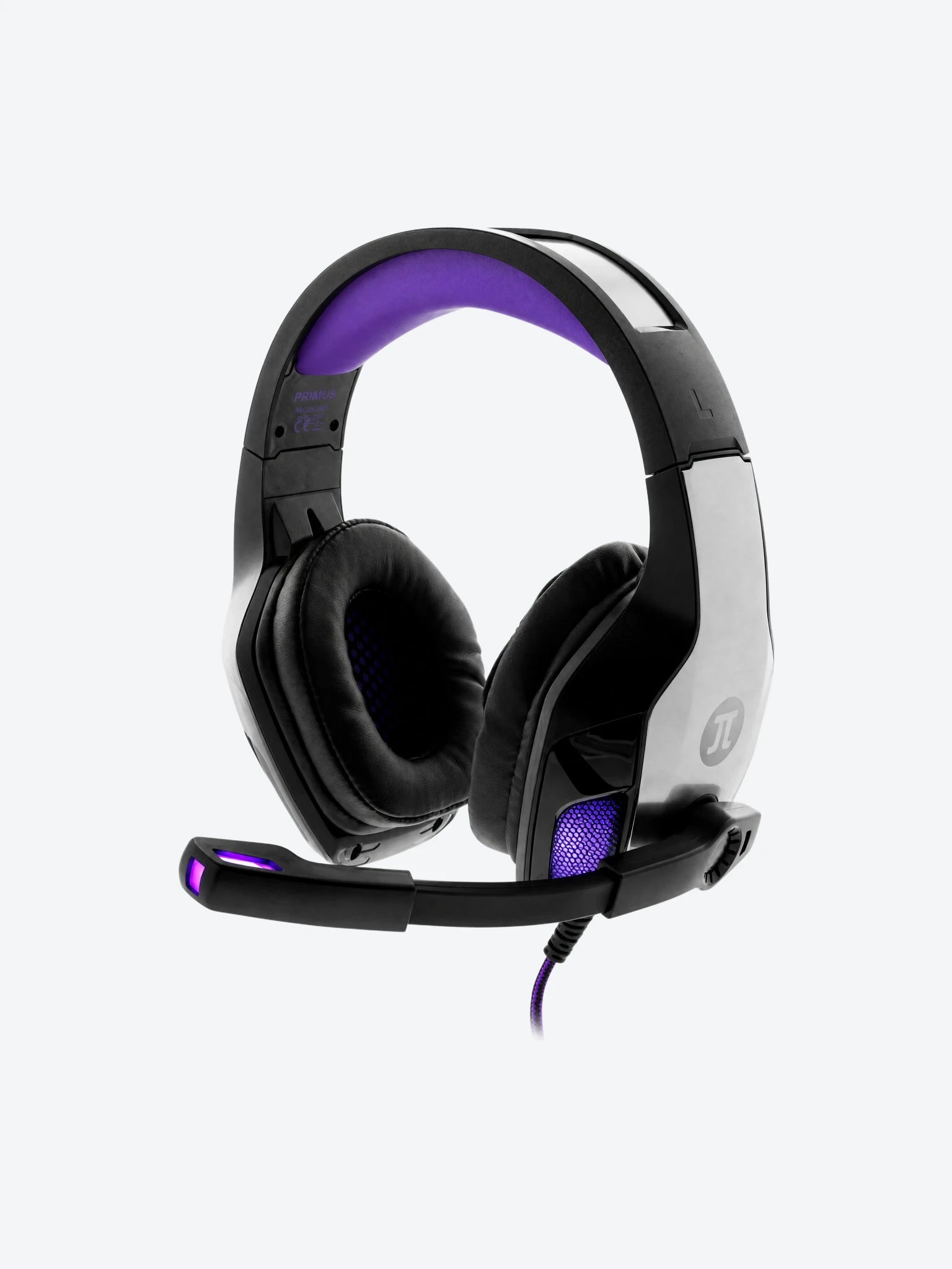 HEADSET GAMING PRIMUS ARCUS PHS-250 250S WRD7.1 MULTI PLATAFORMA COLOR GRIS/MORADO-1