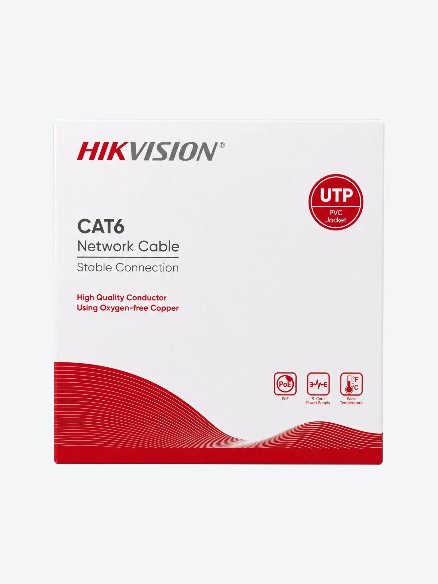 Cable UTP HikVision DS-1LN6-UE-W Cat. 6 23AWG UL Bobina 305 Mts 100% Cobre Color Blanco-1